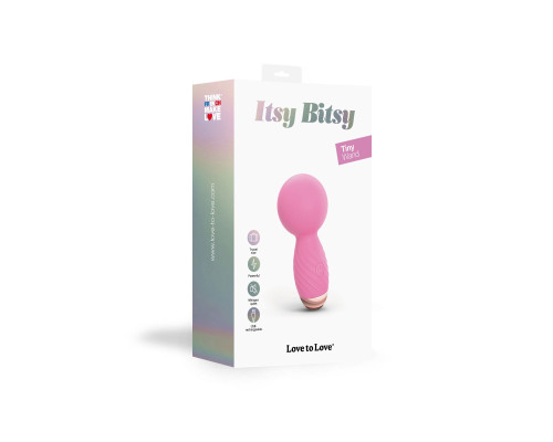 Розовый мини-wand вибратор Itsy Bitsy Mini Wand Vibrator