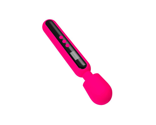 Ярко-розовый wand-вибратор Mashr - 23,5 см.