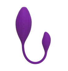Фиолетовый вакуумный стимулятор клитора Ginny с виброяйцом
