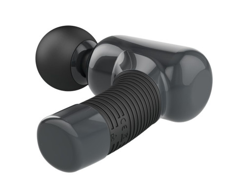 Темно-серый клиторальный вибромассажер Magic Gun - 19,9 см.