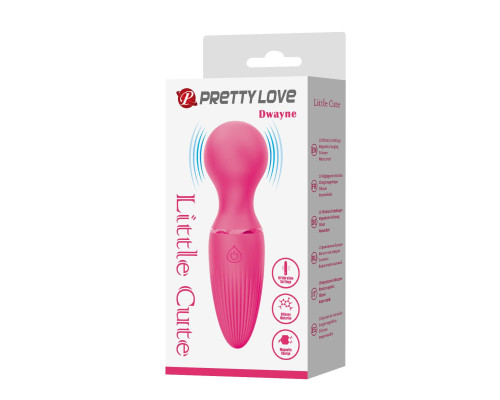Розовый мини-wand Dwayne - 12 см.
