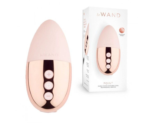 Пудровый утяжеленный премиум-вибратор Le Wand Point