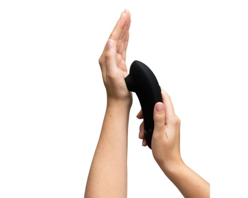 Черный бесконтактный клиторальный стимулятор Womanizer Next