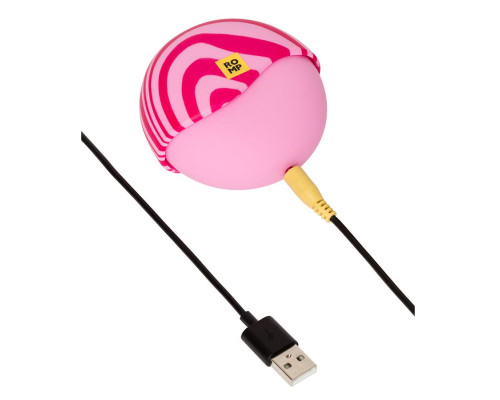 Розовый бесконтактный клиторальный стимулятор Romp Spin