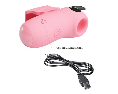 Розовый стимулятор клитора Magic Devil