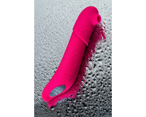 Розовый стимулятор с пульсацией и вакуум-волновой стимуляцией JOS Oscar - 20,5 см.