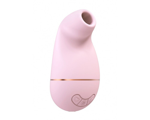 Розовый клиторальный вакуум-волновой массажер Irresistible Kissable