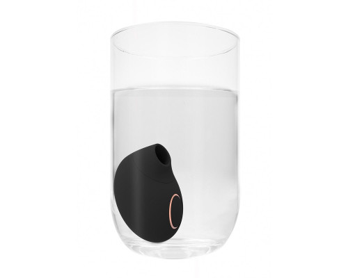 Черный клиторальный вакуум-волновой массажер Irresistible Seductive