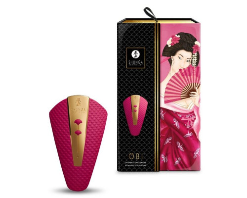 Малиновый клиторальный вибростимулятор OBI