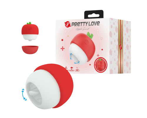 Красный клиторальный стимулятор в форме яблочка Apple Secret