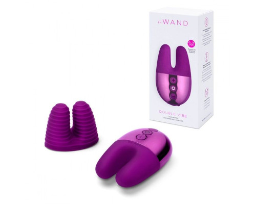 Фиолетовый вибратор с ушками Le Wand Double Vibe