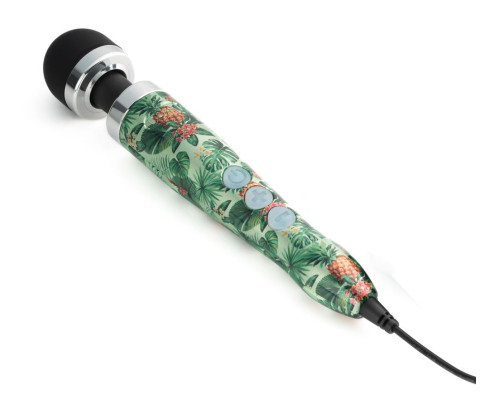 Жезловый вибратор Die Cast 3 с принтом в виде ананасов - 28 см.