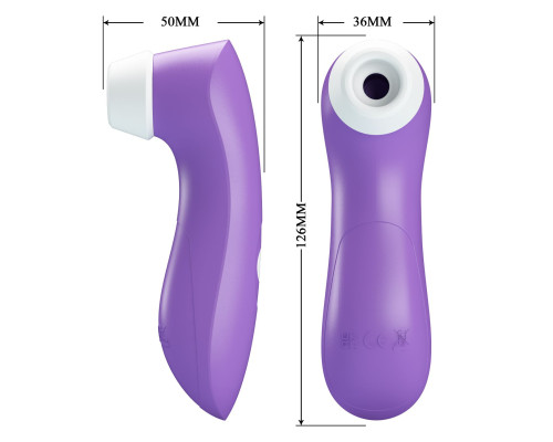 Сиреневый клиторальный стимулятор Breeze