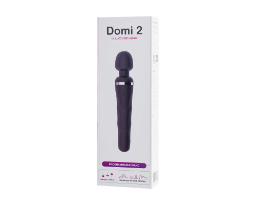 Черный вибромассажер Lovense Domi 2 - 23,3 см.
