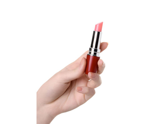 Красный мини-вибратор в форме губной помады Lipstick Vibe