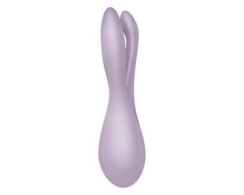 Сиреневый клиторальный вибромассажер Threesome 2
