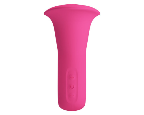 Розовый вибратор с язычком Clyde