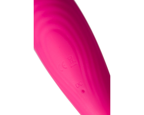 Ярко-розовый вибратор Danvi с вакуум-волновой стимуляцией