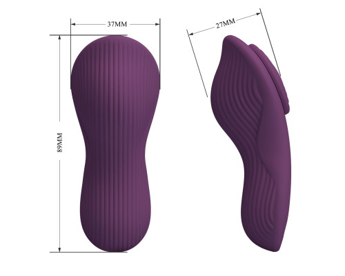Фиолетовый вибратор в трусики Mane с управлением через приложение
