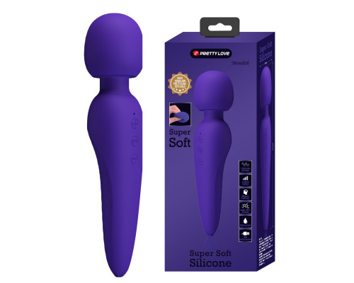 Фиолетовый wand-вибратор Meredith