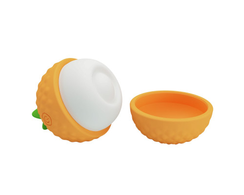 Оранжевый клиторальный стимулятор-ананас Pineapple Secret