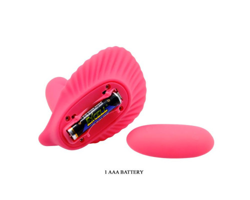 Клиторальный стимулятор с вагинальной пробкой Fancy Clamshell
