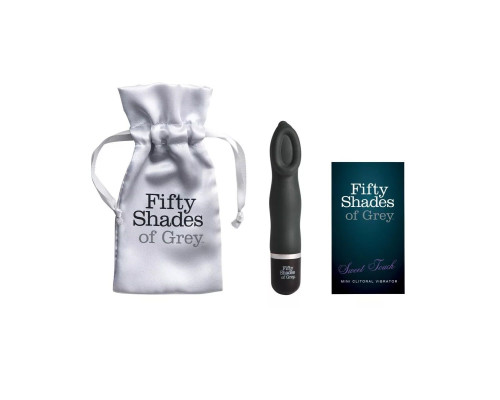 Черный мини-вибратор для клитора Sweet Touch - 13,9 см.