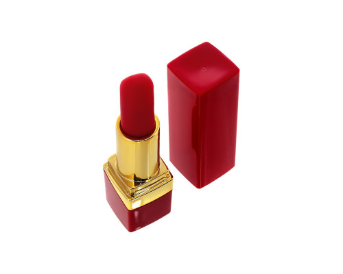 Красный вибратор-помада Pansies - 9 см.