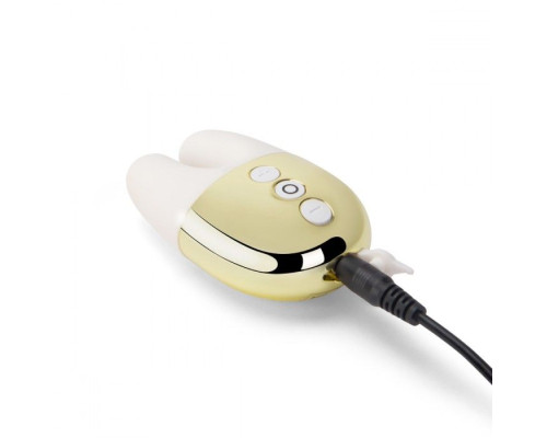 Белый вибратор с ушками Le Wand Double Vibe