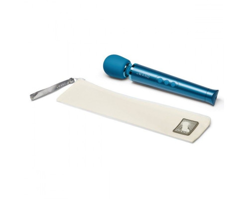 Синий жезловый мини-вибратор Le Wand c 6 режимами вибрации