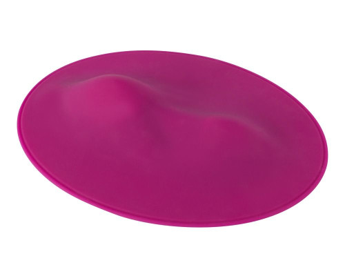 Ярко-розовый клиторальный стимулятор с пультом ДУ VibePad