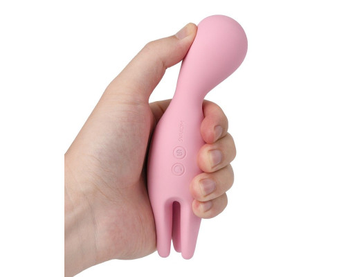 Розовый универсальный вибратор Nymph с подвижными  щупальцами