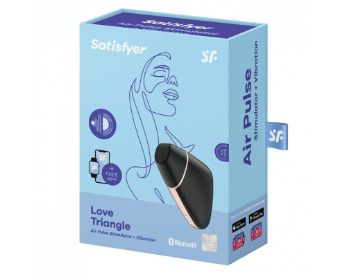 Черный вакуум-волновой вибростимулятор Satisfyer Love Triangle