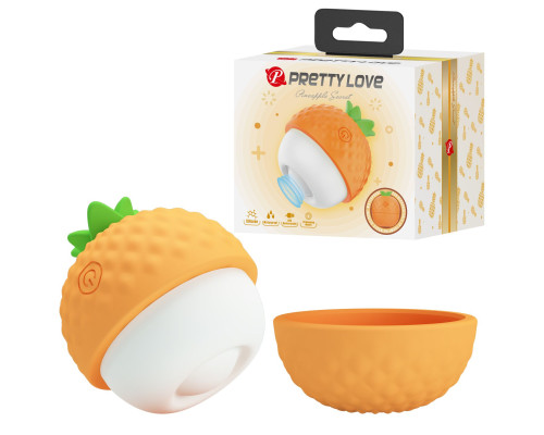 Оранжевый клиторальный стимулятор-ананас Pineapple Secret