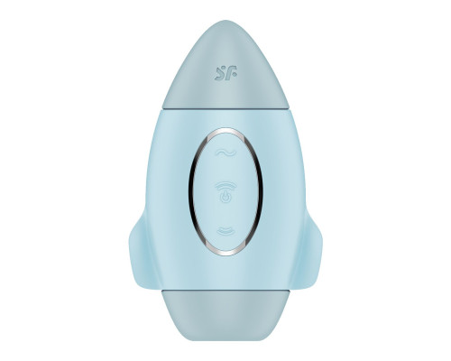 Голубой вакуумный стимулятор клитора Mission Control
