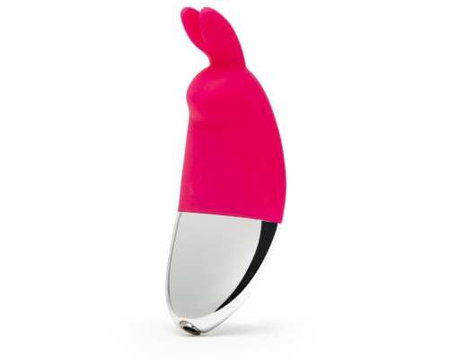 Розовый клиторальный вибратор Happy Rabbit
