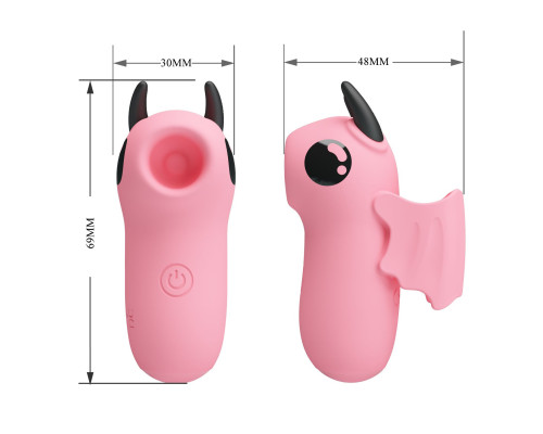 Розовый стимулятор клитора Magic Devil