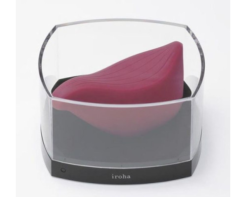 Бордовый клиторальный стимулятор IROHA TORI