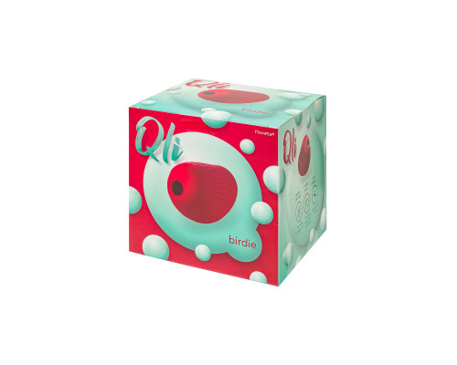 Красный вакуум-волновой стимулятор клитора Birdie