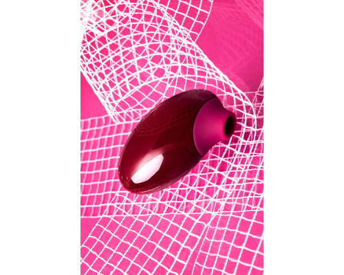 Бордовый вакуумный стимулятор клитора Myrty