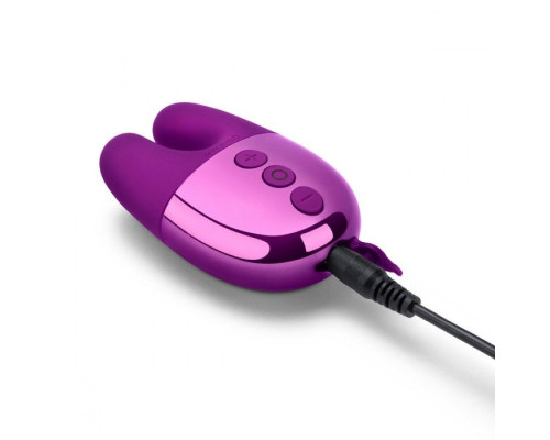 Фиолетовый вибратор с ушками Le Wand Double Vibe
