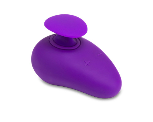 Фиолетовый клиторальный вибромассажер Palm Sense