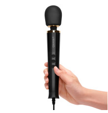 Черный проводной вибратор Le Wand Petite Vibrating Massager - 25 см.