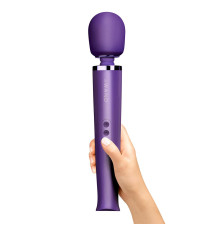 Фиолетовый вибратор Le Wand Rechargeable Vibrating Massager - 34 см.