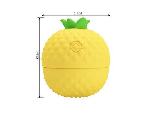 Желтый клиторальный стимулятор-ананас Pineapple Secret