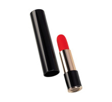 Красный мини-вибратор в виде помады Merlo - 10,5 см.