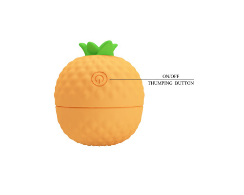 Оранжевый клиторальный стимулятор-ананас Pineapple Secret