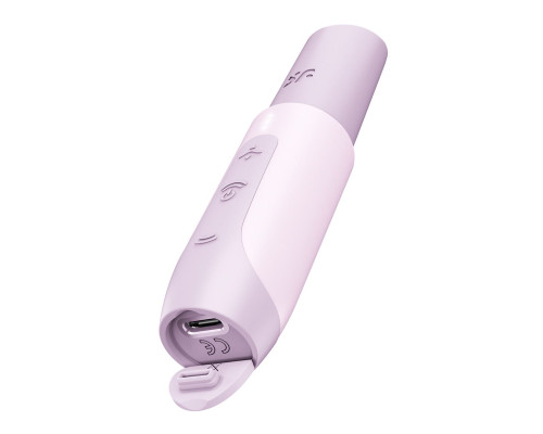 Сиреневый вакуумный стимулятор Secret Kiss