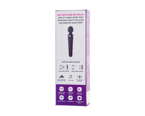 Черный вибромассажер Lovense Domi 2 - 23,3 см.