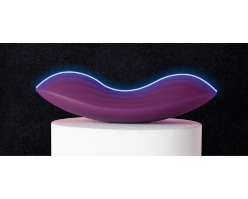 Фиолетовый клиторальный стимулятор Edeny с управлением через приложение